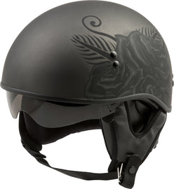 GMAX HH-65 HALF HELMET DEVOTION NAKED MATTE BLACK XL G1652227