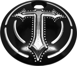 PREC. BILLET FUEL DOOR DARKSIDE BLACK DRK-530-08UP-BLK