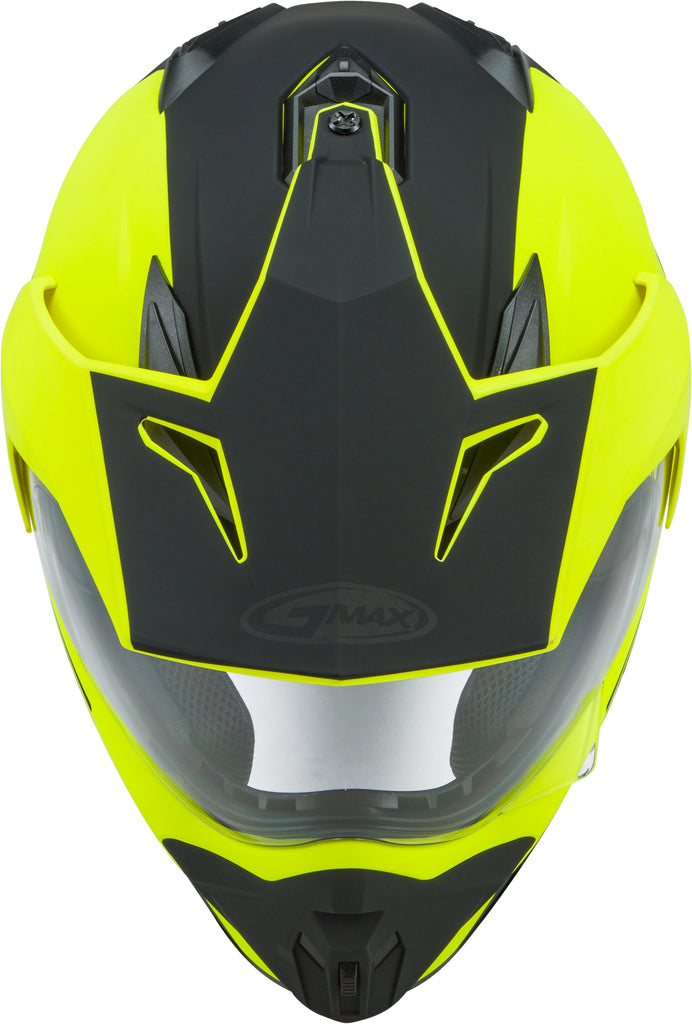 GMAX GM-11 DUAL-SPORT SCUD HELMET MATTE HI-VIS/BLACK LG G1113686