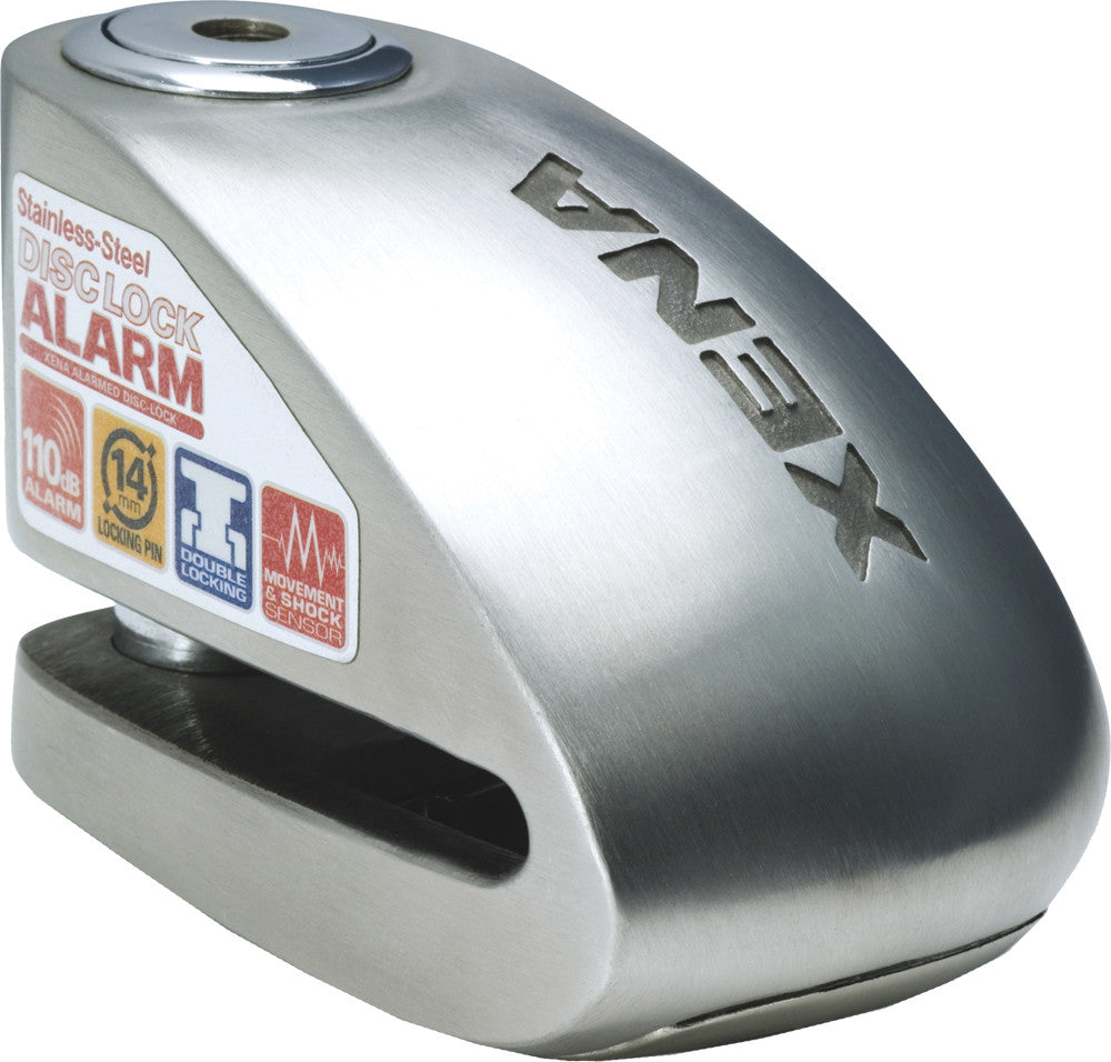 XENA XX14 ALARM DISC LOCK 3.3" X 2.4" XX14-SS