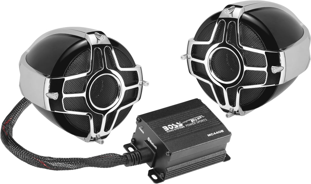 BOSS AUDIO 3" HANDLEBAR MOUNT 600W 2-SPEAKER SYSTEM MC440B