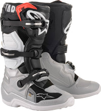 Load image into Gallery viewer, ALPINESTARS TECH 7S BOOTS BLACK/SILVER/WHITE/GOLD SZ 08 2015017-1829-08