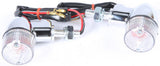 K&S TURN SIGNAL STYLE 2 CHROME W/CLEAR LENS 25-8334CM