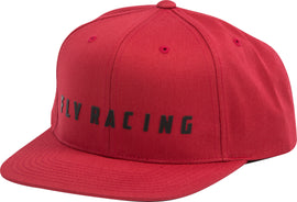 FLY RACING FLY LOGO HAT RED RED 351-0962