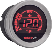 Load image into Gallery viewer, KOSO HD-02T 2'' OIL TEMP GAUGE SILVER BEZEL BA050500