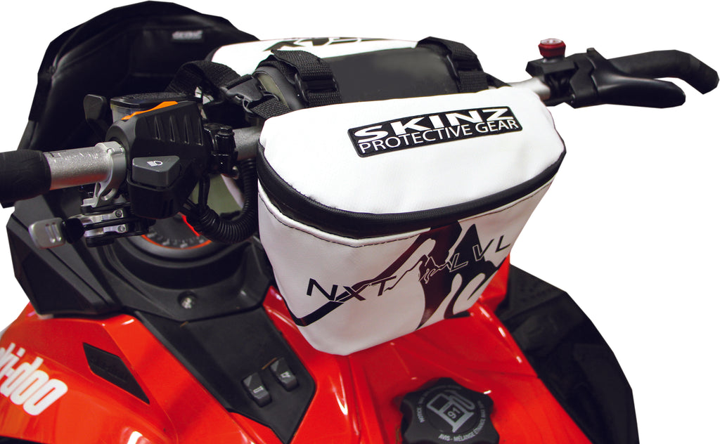 SPG HANDLEBAR BAG WHITE UNIVERSAL NXPHP700-WHT-atv motorcycle utv parts accessories gear helmets jackets gloves pantsAll Terrain Depot