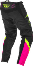 Load image into Gallery viewer, FLY RACING F-16 PANTS NEON PINK/BLACK/HI-VIS SZ 22 373-93622