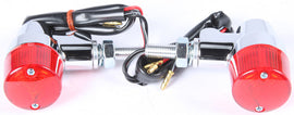 K&S TURN SIGNAL STYLE 3 CHROME W/RED LENS 25-8625-atv motorcycle utv parts accessories gear helmets jackets gloves pantsAll Terrain Depot