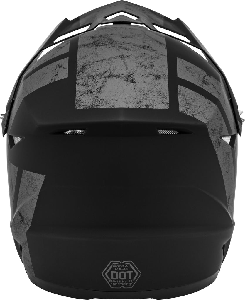 GMAX MX-46 OFF-ROAD DOMINANT HELMET MATTE BLACK/GREY 2X G3464508