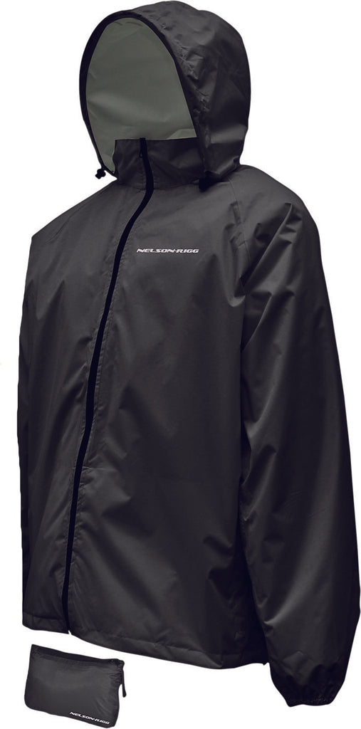 NELSON-RIGG COMPACT RAIN JACKET BLACK M CJ-BLK-MD