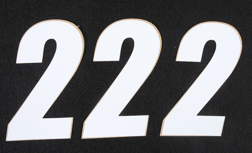 D'COR NUMBER 2 WHITE 4" 3/PK 45-14-2