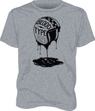 HIGHWAY 21 BLOOD TYPE TEE HEATHER 2X #6331 489-1926~6