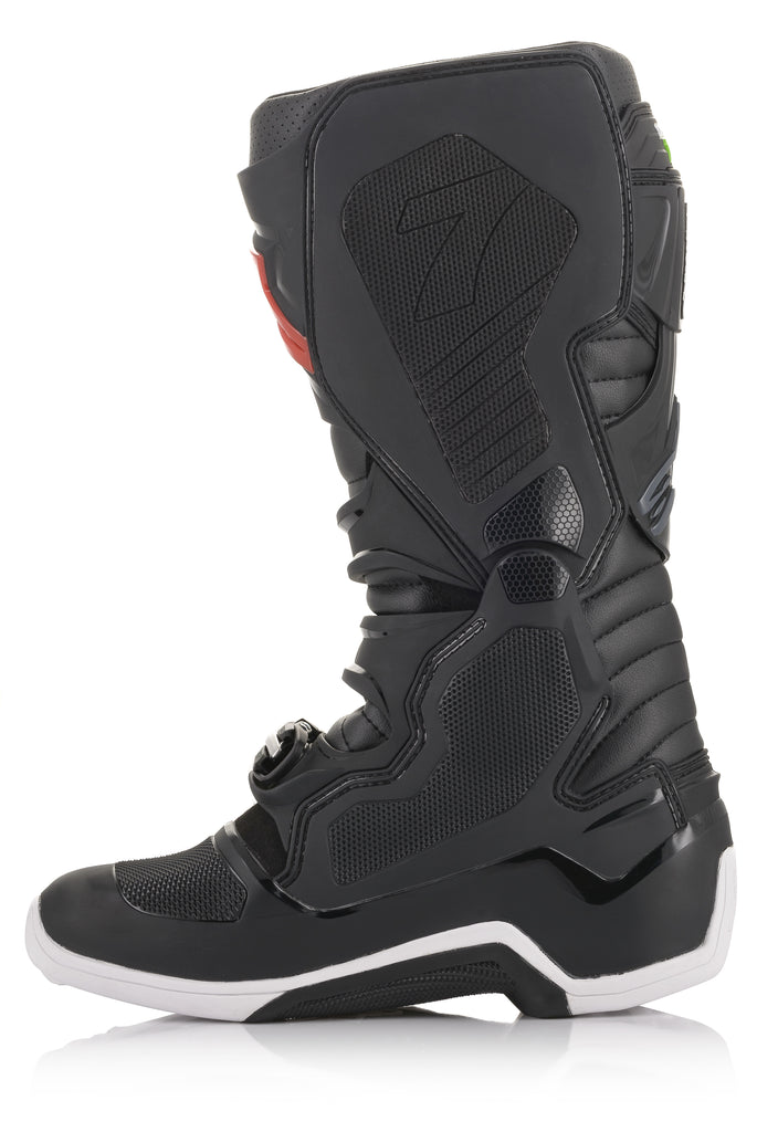 ALPINESTARS TECH 7 BOOTS BLACK/RED/GREEN SZ 06 2012014-1366-6
