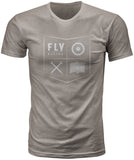 FLY RACING YOUTH FLY ALL THINGS MOTO TEE STONE GREY YM 352-1213YM