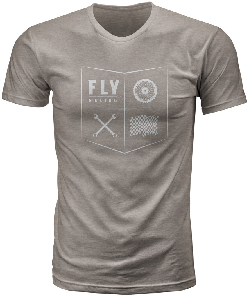 FLY RACING FLY ALL THINGS MOTO TEE STONE GREY MD 352-1213M