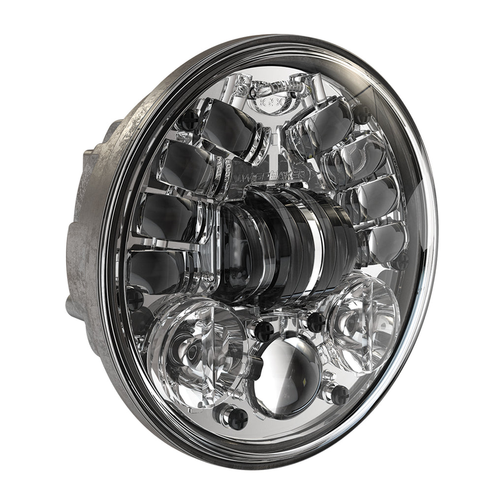 JW SPEAKER 8690A2 ADAPTIVE HEADLIGHT 5.75" CHR BEZEL 555101