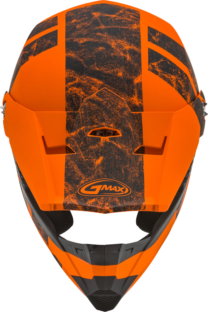 GMAX MX-46 OFF-ROAD DOMINANT HELMET MATTE ORANGE/BLACK MD G3464135