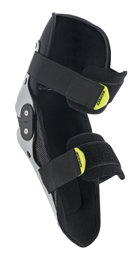 ALPINESTARS YOUTH SX-1 KNEE GUARDS SILVER/YELLOW LG/XL 6546319-195-L/XL