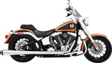 FREEDOM AMERICAN OUTLAW DUALS CHROME W/BLACK TIP SOFTAIL HD00293