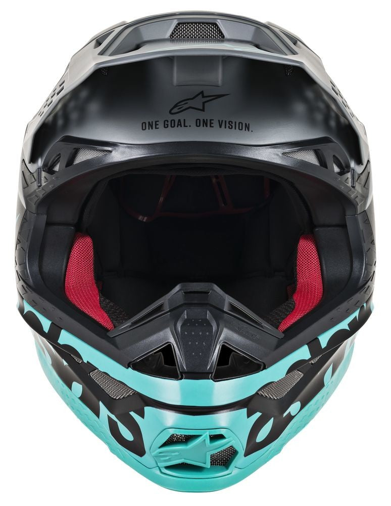 ALPINESTARS S.TECH S-M8 RADIUM HELMET BLACK/GREY/TEAL XL 8301519-1306-X