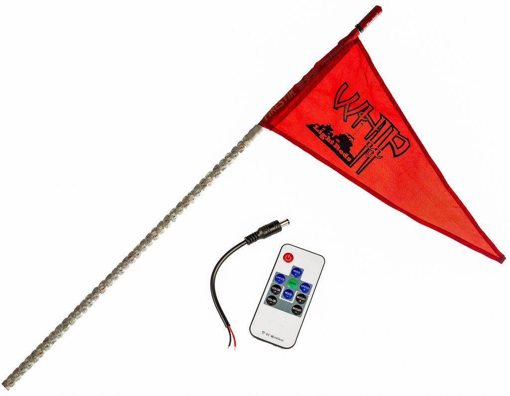 WHIP IT WHITE 7FT LED FLAG 36-2134