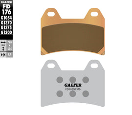 GALFER BRAKE PADS SINTERED CERAMIC FD176G1375 FD176G1375