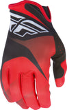 FLY RACING LITE GLOVE RED/BLACK/WHITE SZ 5 YM 370-01205