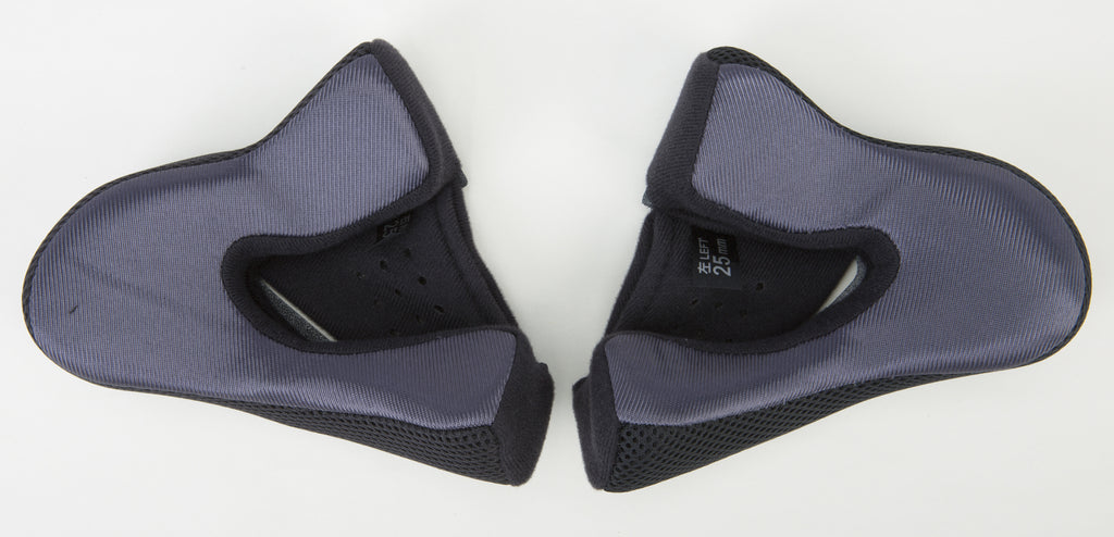 GMAX GM-44 CHEEK PADS 25MM GREY MD G999660