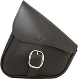 WILLIE & MAX LEATHER SWINGARM BAG BLACK W/CHROME BUCKLE 59823-00