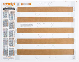 WOODYS STUDDING TEMPLATE 2.86 PITCH 2-PLY 286T-TEMP-2-1