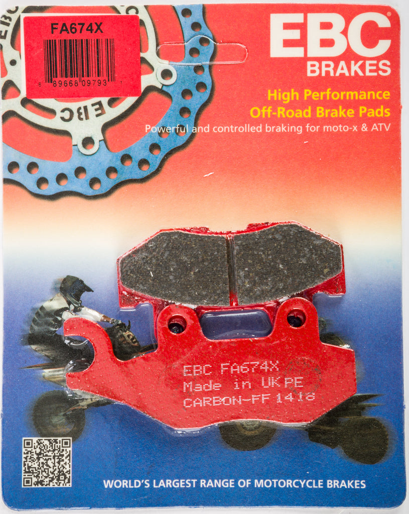 EBC BRAKE PADS REAR FA674X