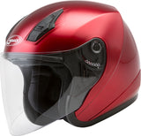 GMAX OF-17 OPEN-FACE HELMET CANDY RED LG G317096N