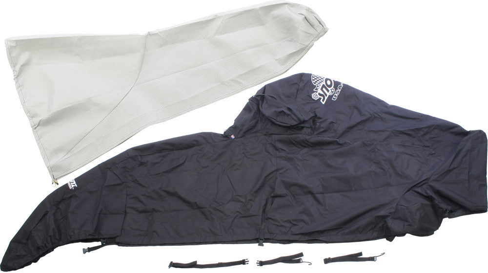 SNO-SKINZ COVER POL BLK/BLK 364-LT BLK/BLK-atv motorcycle utv parts accessories gear helmets jackets gloves pantsAll Terrain Depot