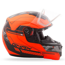 Load image into Gallery viewer, GMAX MD-04S MODULAR QUADRANT SNOW HELMET MATTE HI-VIS ORG/BLK XS G2041693 TC-26