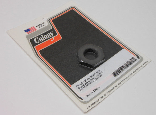 COLONY MACHINE PINION GEAR SHAFT NUT XL 54-E81 2287-1