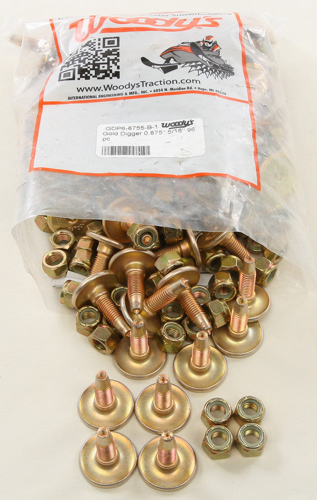 WOODYS GOLD DIGGER CARBIDE TRACTION MASTER STUD .875" 96/PK GDP6-8755-B-atv motorcycle utv parts accessories gear helmets jackets gloves pantsAll Terrain Depot