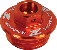 Load image into Gallery viewer, ZETA OIL FILLER PLUG ORANGE ZE89-2416