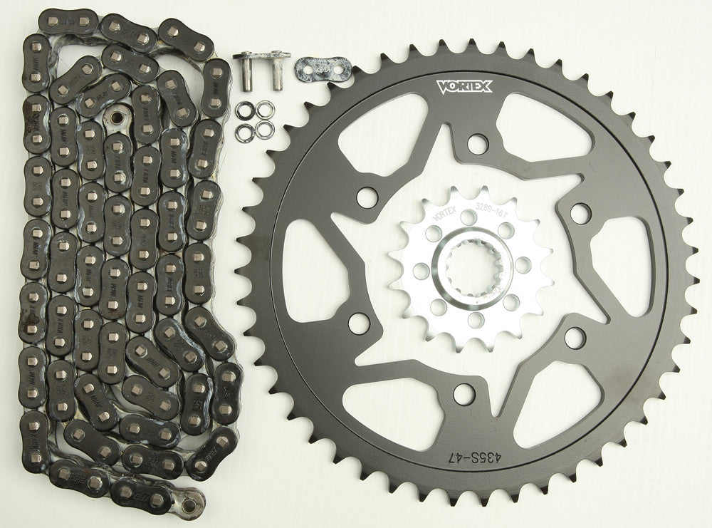 VORTEX SPROCKET/CHAIN KIT BLACK CK6362-atv motorcycle utv parts accessories gear helmets jackets gloves pantsAll Terrain Depot