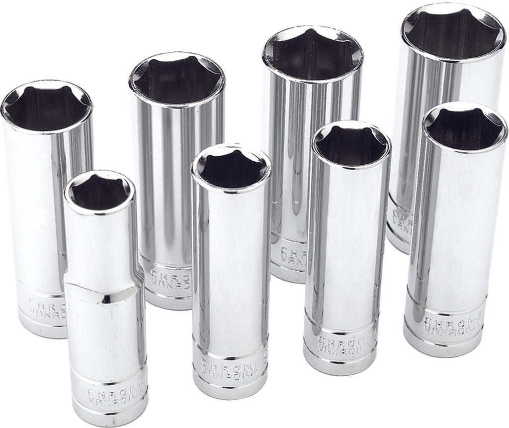 PERFORMANCE 8 PC 1/2" SAE SOCKET SET DEEP W32300