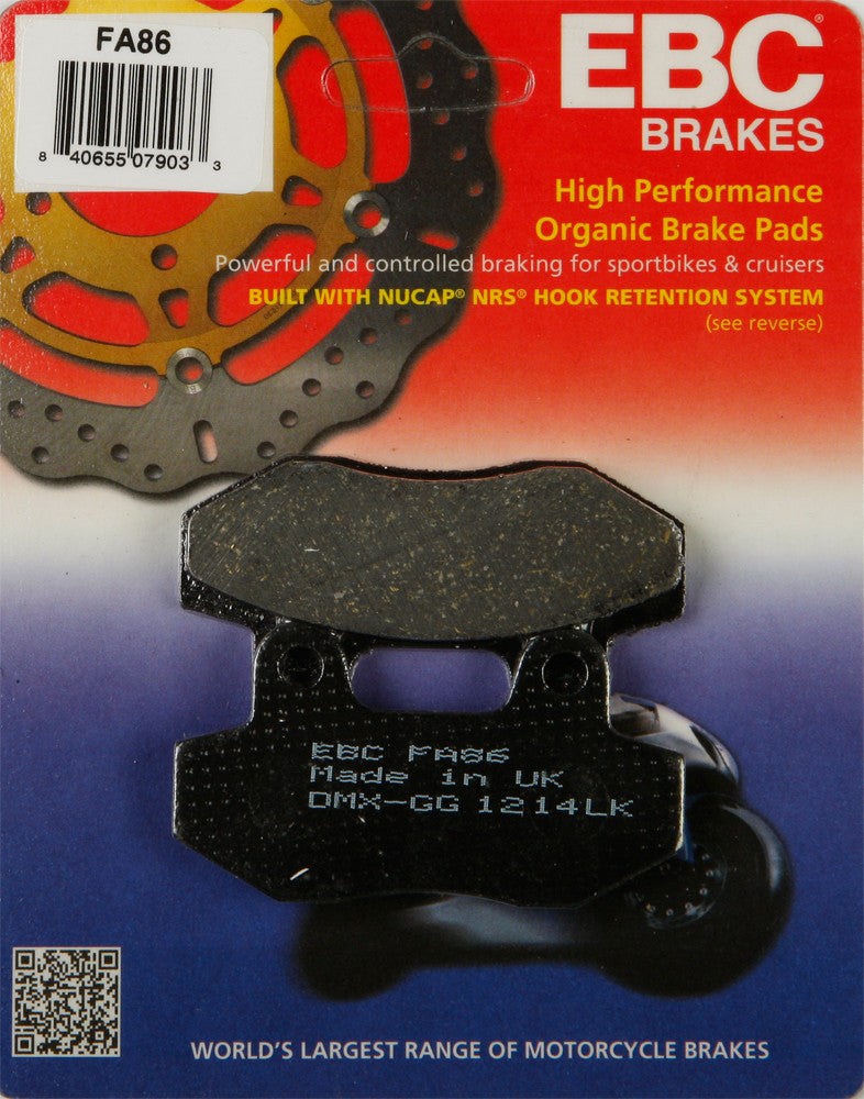 EBC BRAKE PADS FA86-atv motorcycle utv parts accessories gear helmets jackets gloves pantsAll Terrain Depot