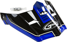 Load image into Gallery viewer, GMAX VISOR W/SCREWS UNCLE MX-46 BLACK/BLUE MD-2X G046821