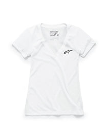 ALPINESTARS WOMEN'S AGELESS V-NECK TEE WHITE XS 1W38-73000-20-XS