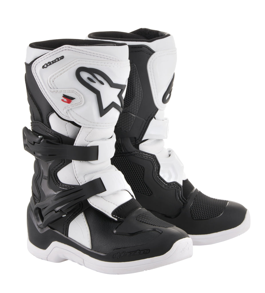 ALPINESTARS TECH 3S BOOTS BLACK/WHITE SZ 01 2014518-12-1