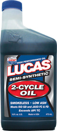 LUCAS SEMI-SYNTHETIC 2-CYCLE OIL 16OZ 10120