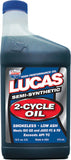 LUCAS SEMI-SYNTHETIC 2-CYCLE OIL 16OZ 10120