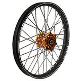 DUBYA REAR WHEEL 2.15X18 ORANGE HUB BLACK RIM 56-3066OB
