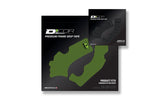 D'COR FRAME GRIP GUARD DECAL GREY 16-20-109