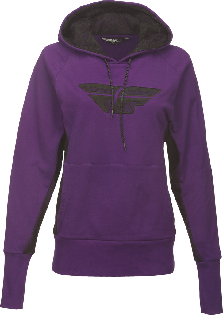 FLY RACING LACED PULLOVER HOODIE PURPLE XS/S 358-01004-atv motorcycle utv parts accessories gear helmets jackets gloves pantsAll Terrain Depot