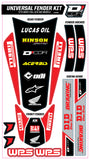 D'COR TRIM KIT RED WPS UNIVERSAL FOR FULL SIZE MOTORCYCLES 15-10-102
