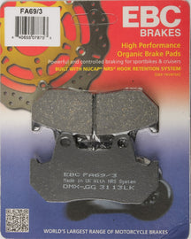 EBC BRAKE PADS FA69/3-atv motorcycle utv parts accessories gear helmets jackets gloves pantsAll Terrain Depot